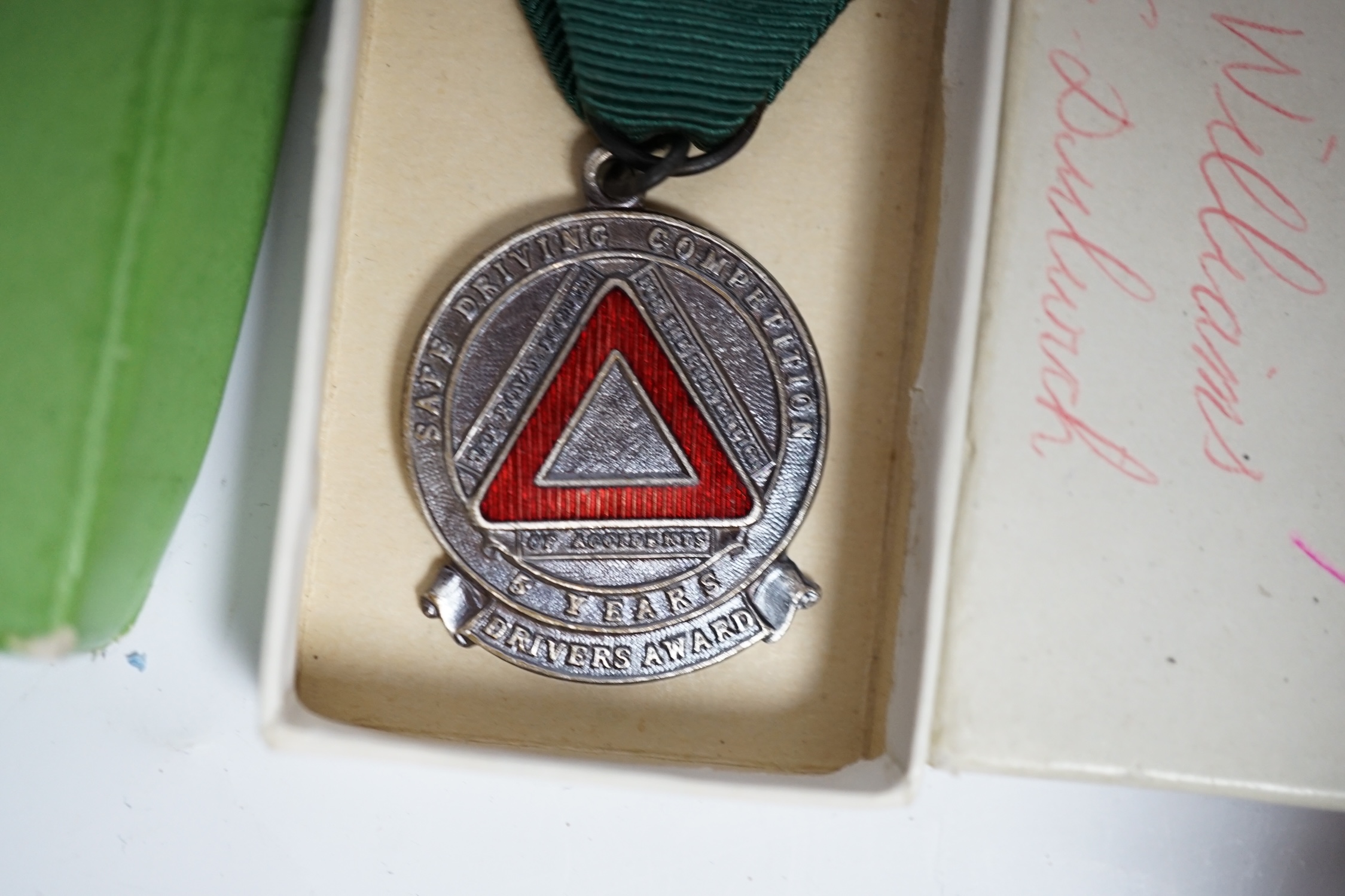 A WWII group of three medals to Harry Thomas Williams, Parachute Regiment together with his post-war driving awards